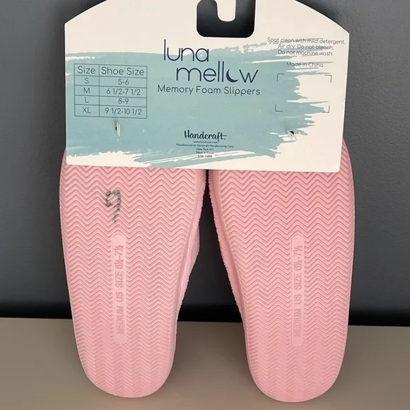 Luna Mellow Memory Foam Slipers 🌙 size M 6.5-7.5, NWT - Picture 4 of 5